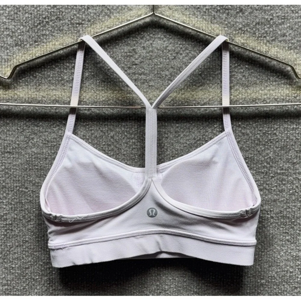 Lululemon Power Y Bra Size 2 Pink | Yoga Activewear Athleisure Sports Bra Padded